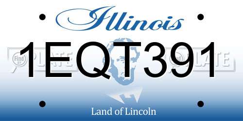 1EQT391 Illinois License Plate