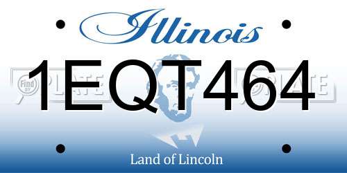 1EQT464 Illinois License Plate