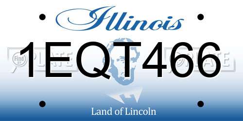1EQT466 Illinois License Plate