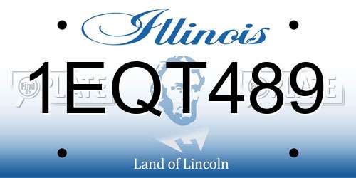 1EQT489 Illinois License Plate