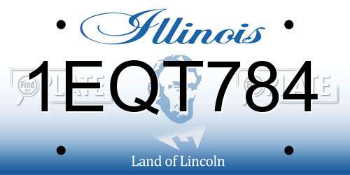 1EQT784 Illinois License Plate