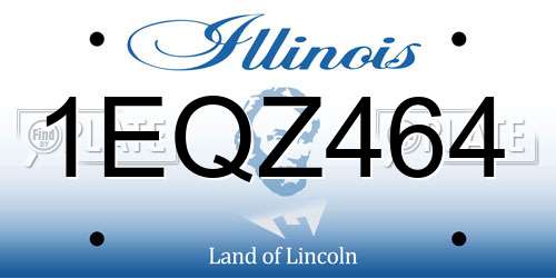 1EQZ464 Illinois License Plate