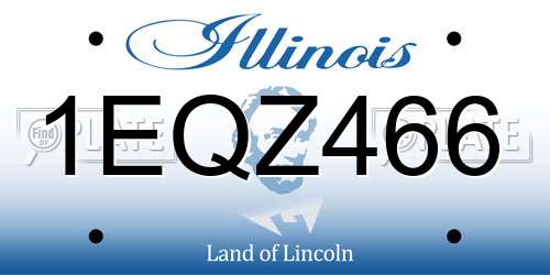 1EQZ466 Illinois License Plate