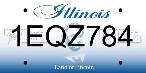 1EQZ784 Illinois License Plate