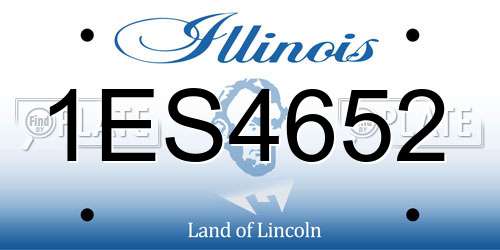 1ES4652 Illinois License Plate