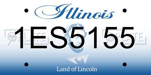 1ES5155 Illinois License Plate