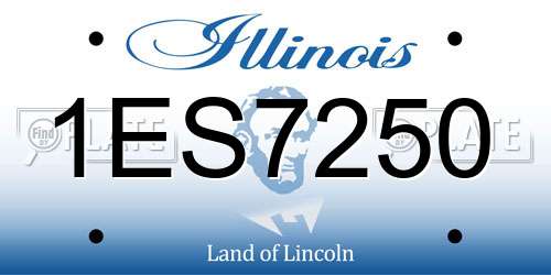 1ES7250 Illinois License Plate
