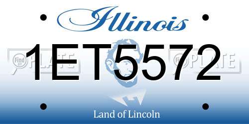 1ET5572 Illinois License Plate