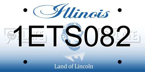 1ETS082 Illinois License Plate