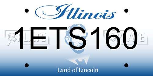1ETS160 Illinois License Plate