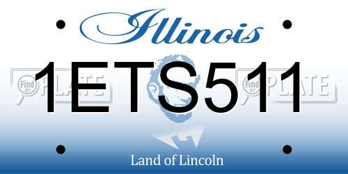 1ETS511 Illinois License Plate