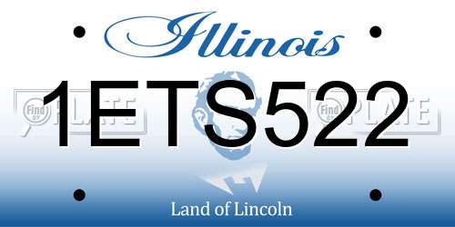 1ETS522 Illinois License Plate