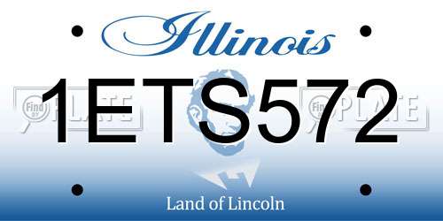 1ETS572 Illinois License Plate