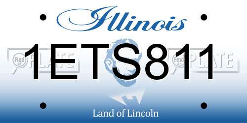 1ETS811 Illinois License Plate