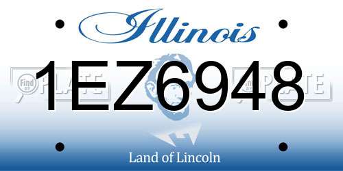 1EZ6948 Illinois License Plate