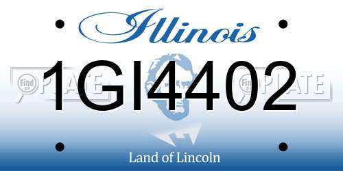 1GI4402 Illinois License Plate