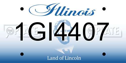 1GI4407 Illinois License Plate