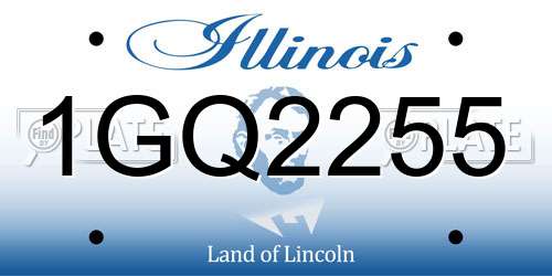 1GQ2255 Illinois License Plate