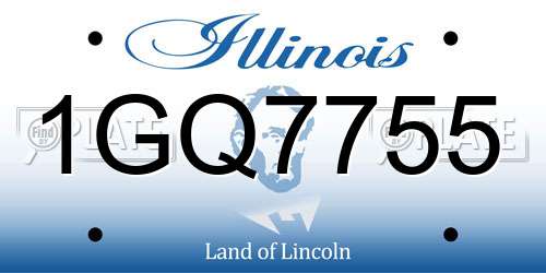 1GQ7755 Illinois License Plate