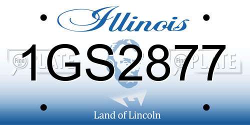 1GS2877 Illinois License Plate