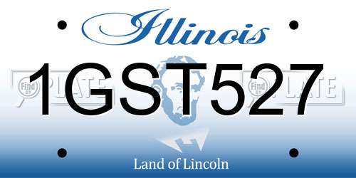 1GST527 Illinois License Plate