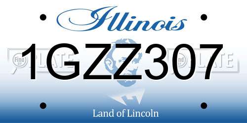 1GZZ307 Illinois License Plate
