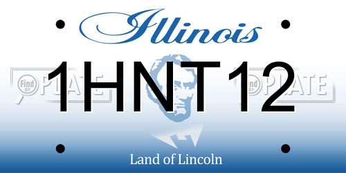 1HNT12 Illinois License Plate