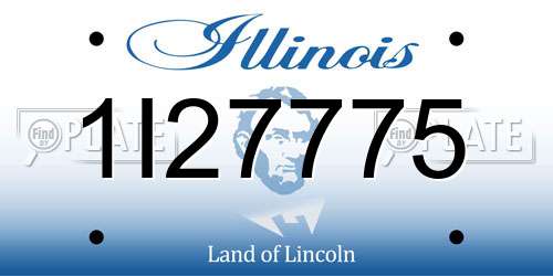 1I27775 Illinois License Plate