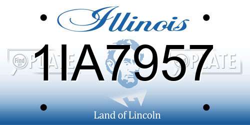 1IA7957 Illinois License Plate