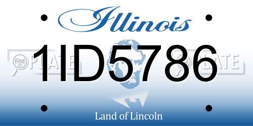 1ID5786 Illinois License Plate