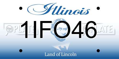 1IFO46 Illinois License Plate