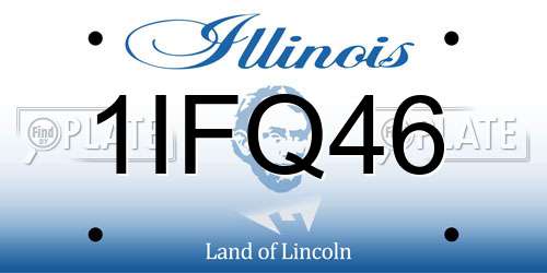 1IFQ46 Illinois License Plate