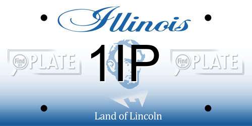 1IP Illinois License Plate