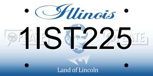 1IST225 Illinois License Plate