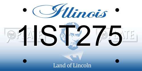 1IST275 Illinois License Plate
