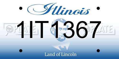 1IT1367 Illinois License Plate