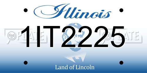 1IT2225 Illinois License Plate