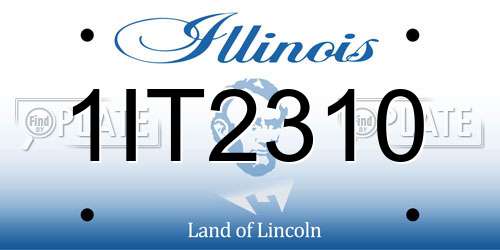 1IT2310 Illinois License Plate
