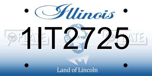 1IT2725 Illinois License Plate