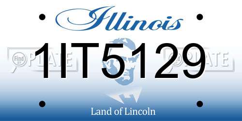 1IT5129 Illinois License Plate