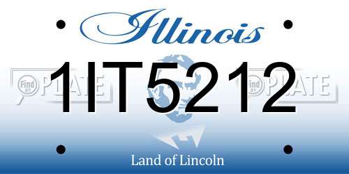 1IT5212 Illinois License Plate