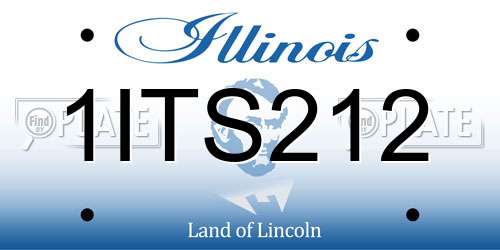1ITS212 Illinois License Plate
