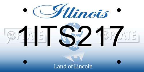 1ITS217 Illinois License Plate