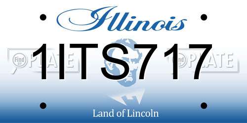 1ITS717 Illinois License Plate