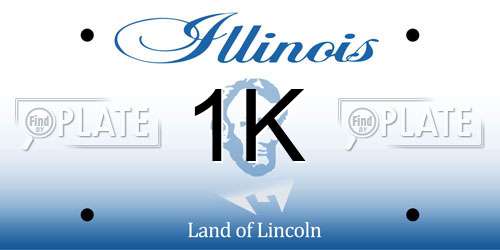 1K Illinois License Plate