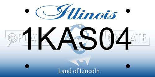 1KAS04 Illinois License Plate