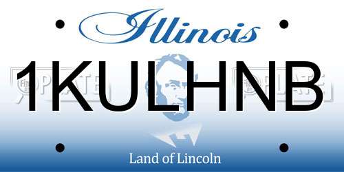 1KULHNB Illinois License Plate