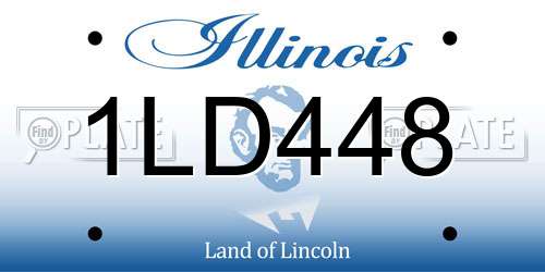 1LD448 Illinois License Plate
