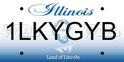 1LKYGYB Illinois License Plate