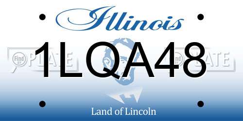 1LQA48 Illinois License Plate